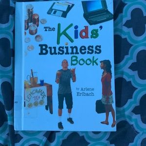 The book contains tips on business for kids